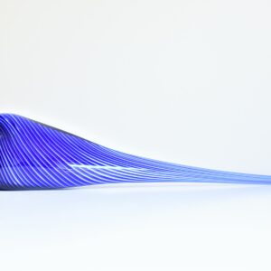 Tourterelle d'Istanbul bleu cobalt en verre par Meral Deger