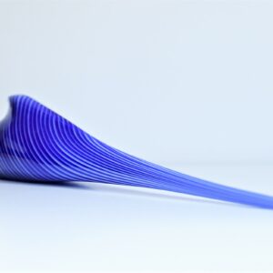 Tourterelle d'Istanbul bleu cobalt en verre par Meral Deger