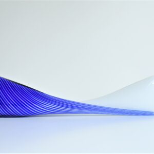 Tourterelle d'Istanbul bleu cobalt en verre par Meral Deger