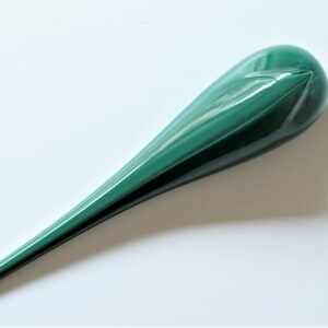 Tourterelle d'Istanbul verte en verre par Meral Deger