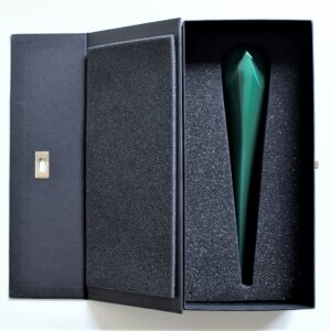 Tourterelle d'Istanbul verte en verre par Meral Deger