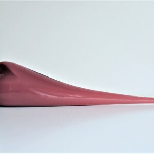 Tourterelle d'Istanbul rose en verre par Meral Deger