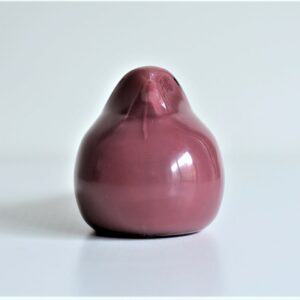 Tourterelle d'Istanbul rose en verre par Meral Deger