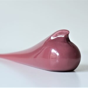 Tourterelle d'Istanbul rose en verre par Meral Deger