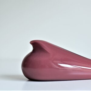 Tourterelle d'Istanbul rose en verre par Meral Deger