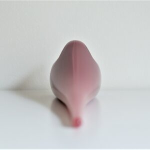 Tourterelle d'Istanbul rose en verre par Meral Deger