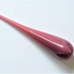 Tourterelle d'Istanbul rose en verre par Meral Deger