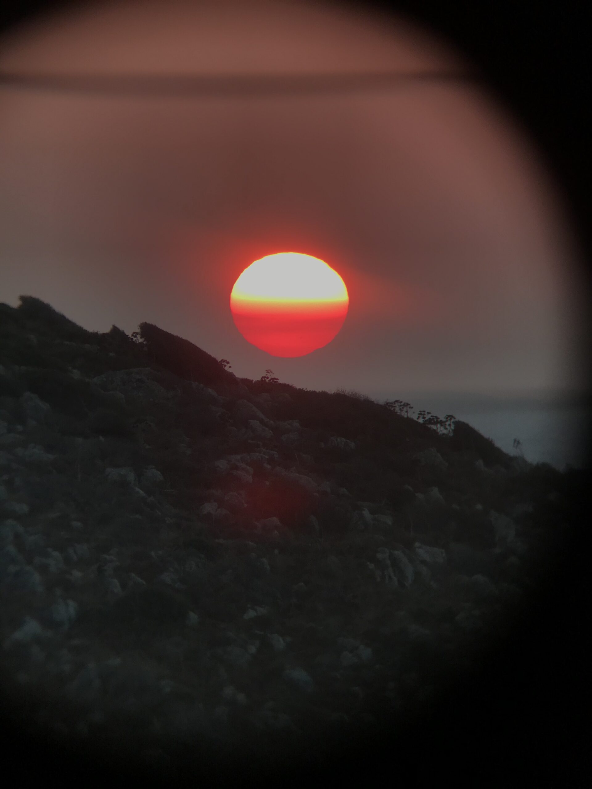 Le coucher du soleil depuis Bodrum, Gumusluk