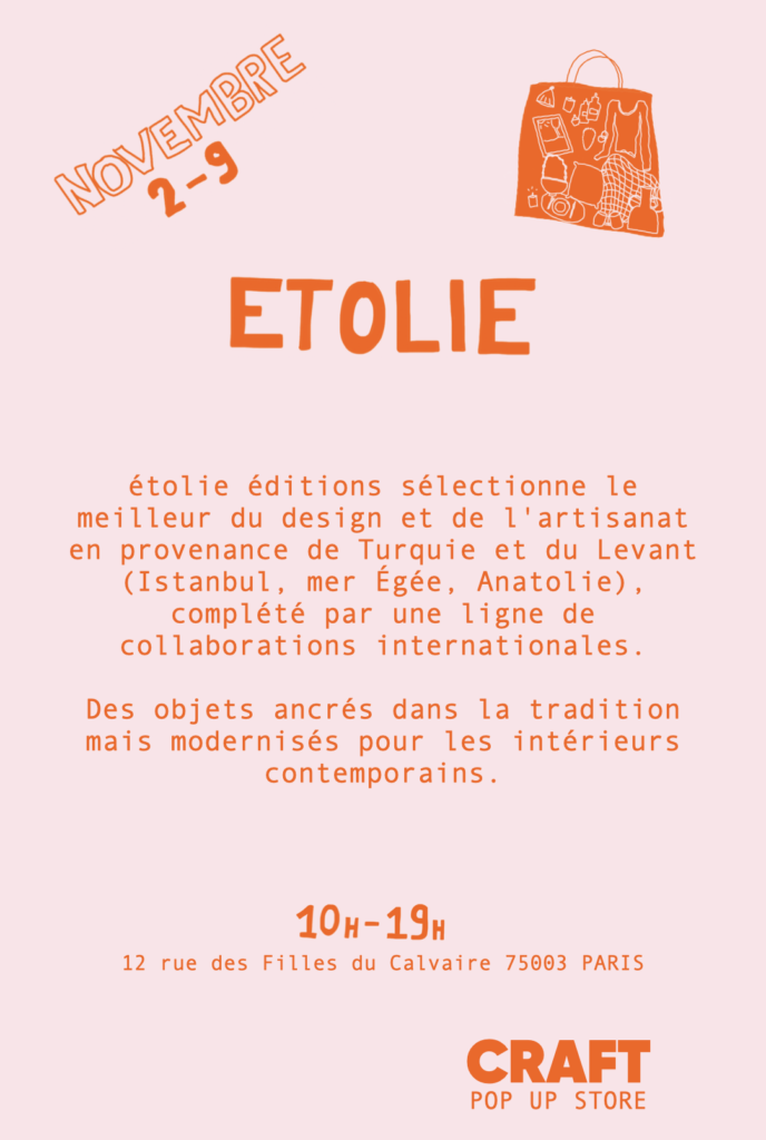 Pop-up étolie en novembre dans le Marais