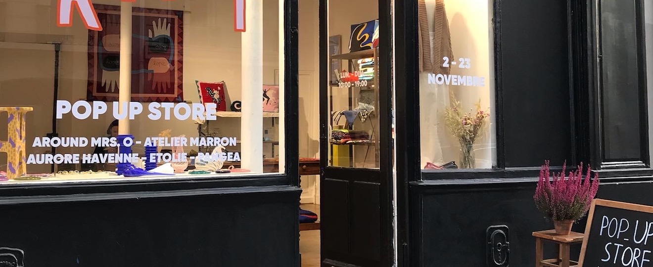 Première boutique éphémère d’étolie éditions à Paris