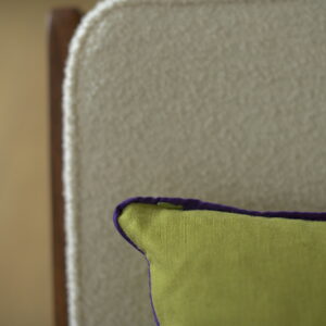Coussin “Lale” carré, vert et violet