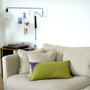 Coussin “Lale” rectangle, vert