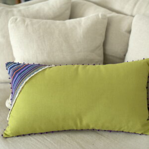 Coussin “Lale” rectangle, vert