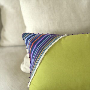Coussin “Lale” rectangle, vert
